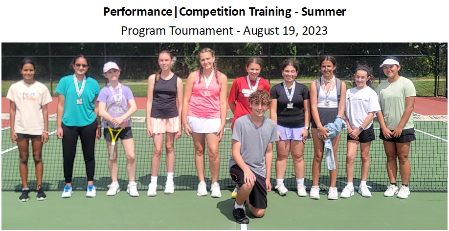 tennis summer compatition training